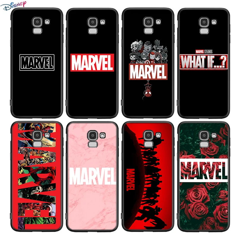 

Silicone Cover Marvel Logo For Samsung Galaxy J8 J7 Duo J6 J5 Prime J4 Plus J3 J2 Core 2018 2017 2016 Phone Case