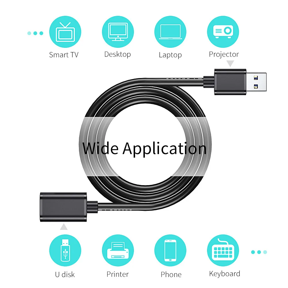 Кабель-удлинитель USB 3 0 штекер-гнездо USB-кабель для передачи данных ПК мыши