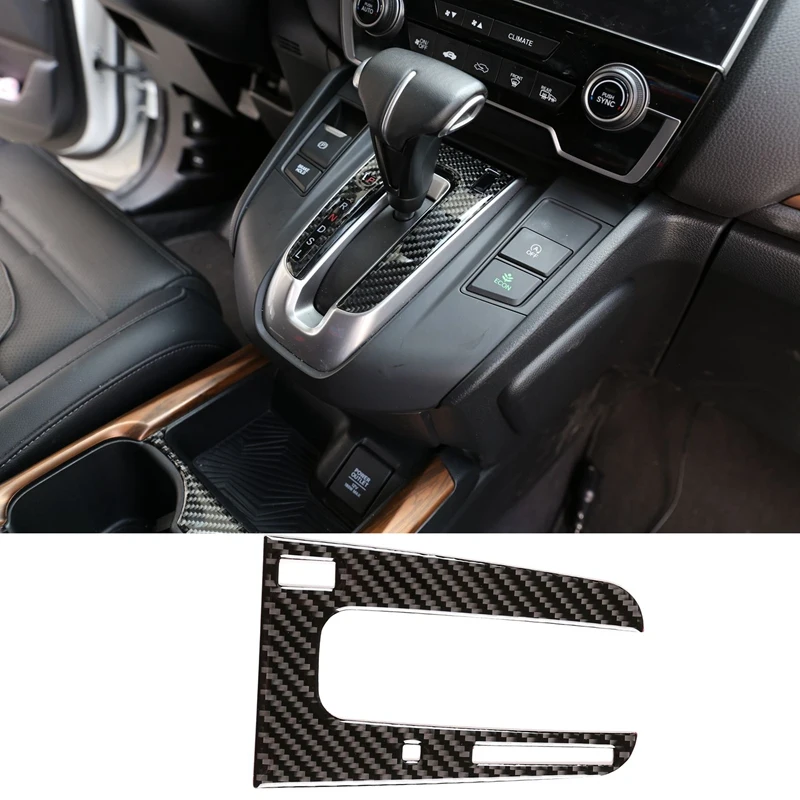 

Carbon Fiber ABS Central Control Knob Panel Cover Trim for Honda CR-V CRV 2016-2019 Car Stylings