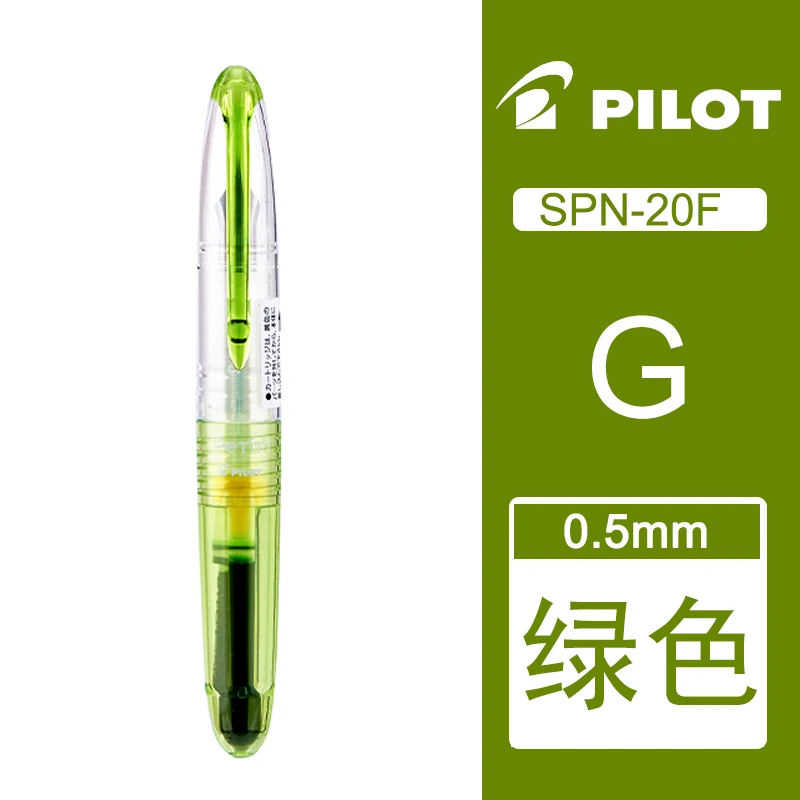 Green pen 1 шт. Япония пилот жизненная ручка SPN-20F F Перо студента специальный цвет портативный мини может изменить чернила сумка офисные и школьные принадлежности - Цвет: Green pen