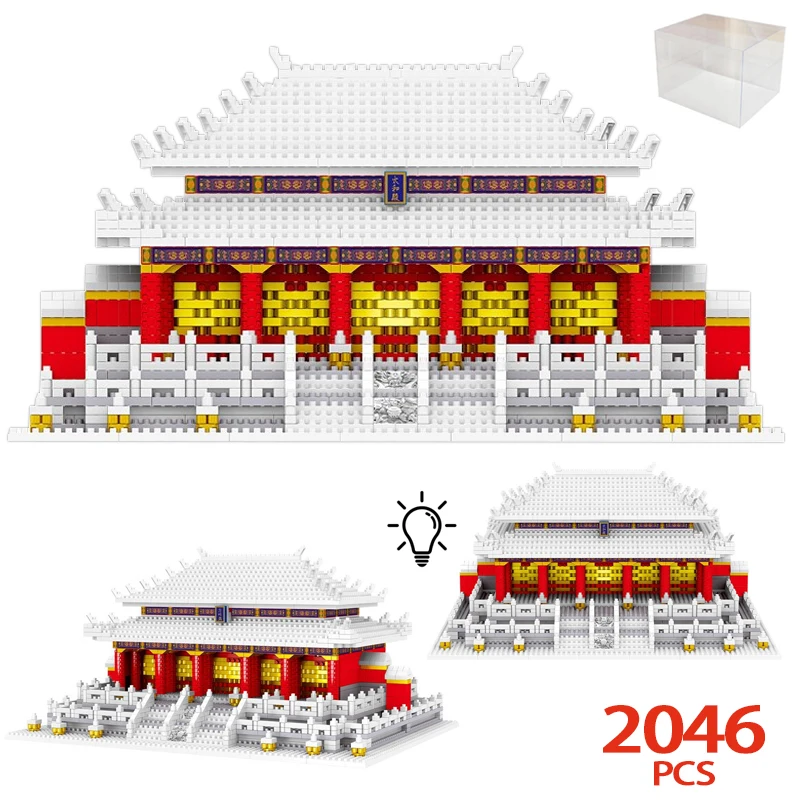 

2046 шт., Детский конструктор «древняя архитектура»