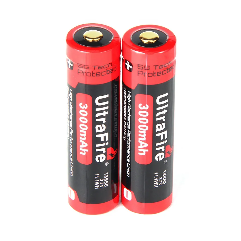 Ultrafire 100% Новый оригинальный 18650 3 7 в 3000 мАч литиевый перезаряжаемый аккумулятор