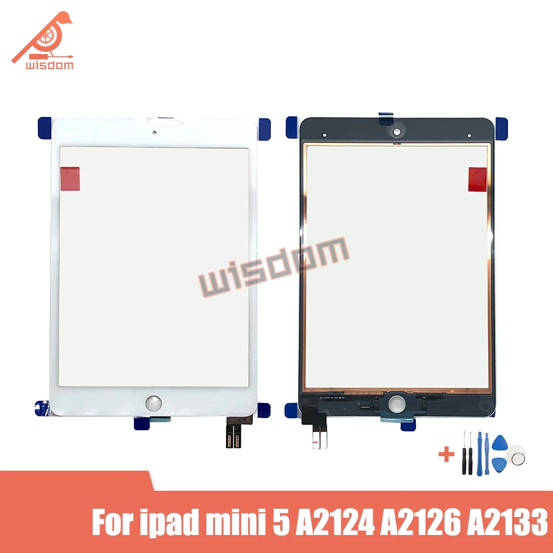 

Full new For iPad Mini 5 Mini5 5th Gen 7.9" 2019 A2124 A2126 A2133 LCD Outer TouchScreen Digitizer Front Panel Glass Repair Part