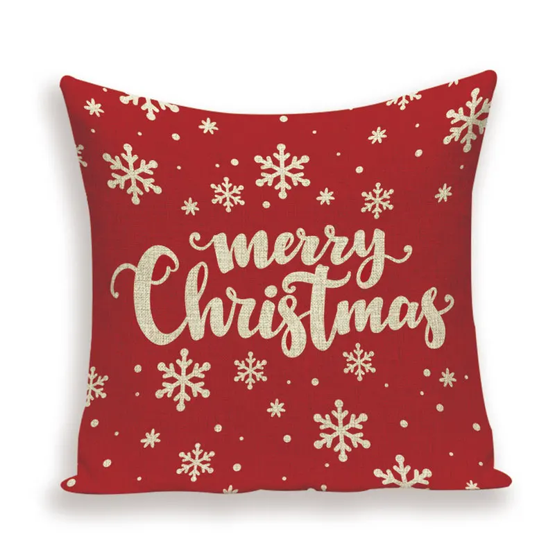 Чехол для подушки с надписью Happy Christmas - купить по выгодной цене |