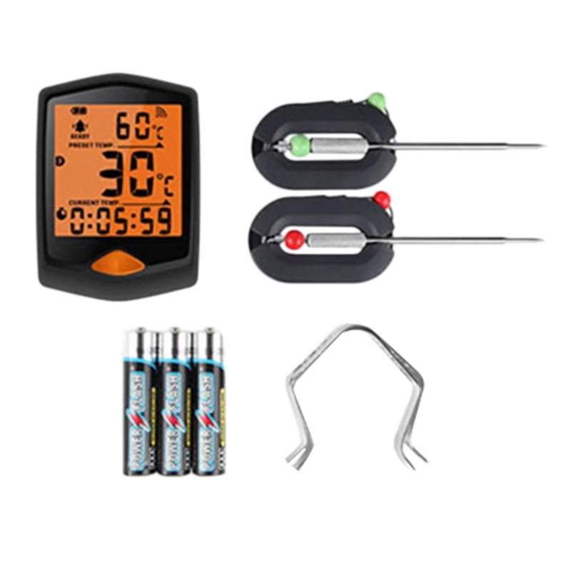 

Digital Wireless Bluetooth Cooking Food Thermometer Smart BBQ Thermometer For Kitchen Smoker Grill With Free App BBQOOL