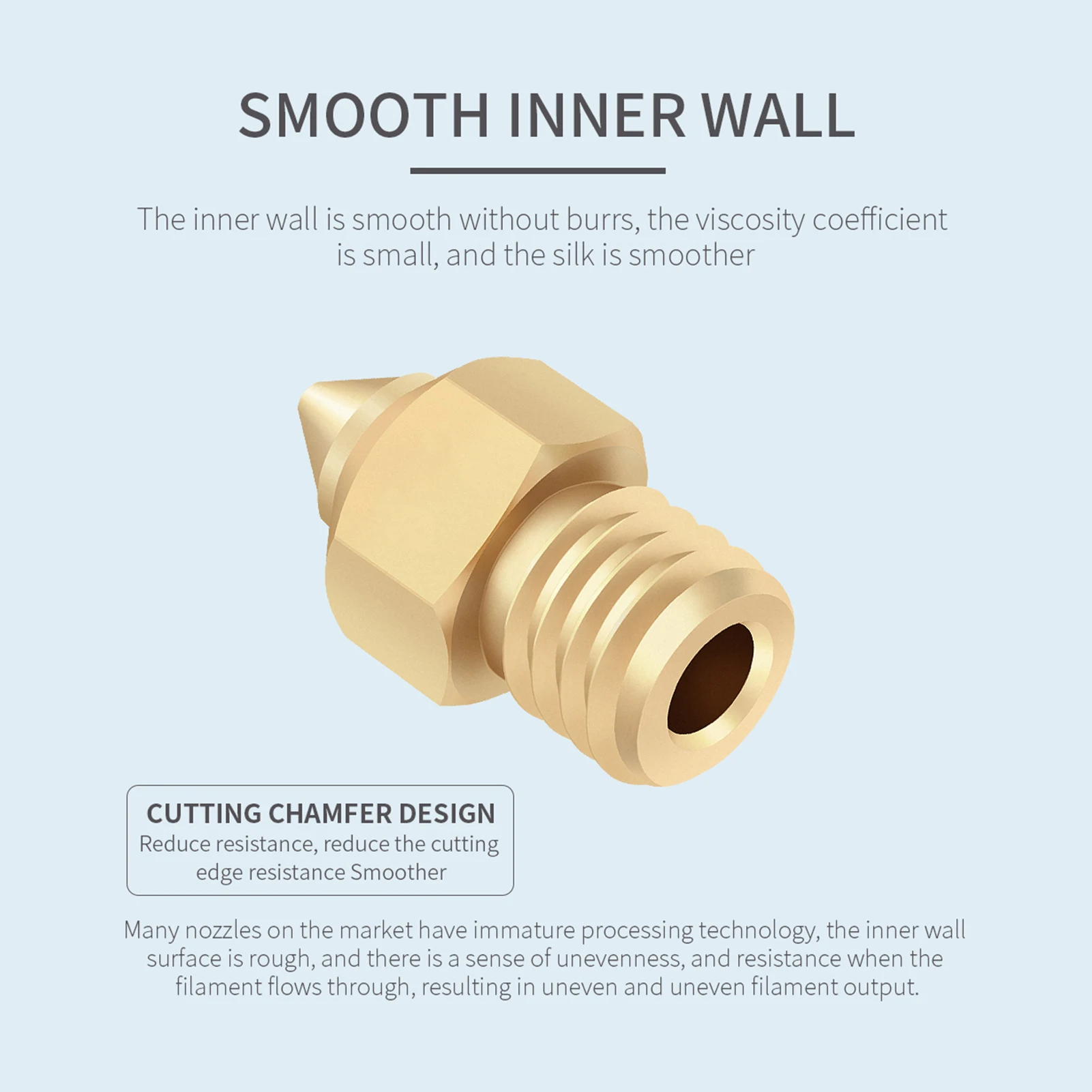 Насадка для 3D принтера латунная медная TTS новая заостренная насадка 0 2/0 3/0 4/0 5 мм