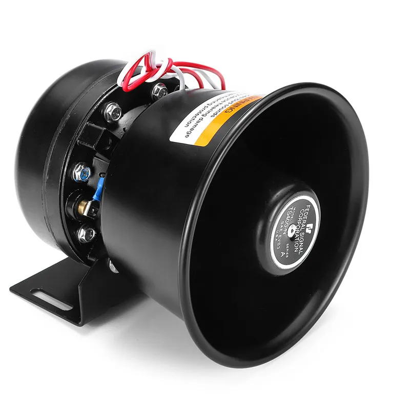 

12V 400W Horn Loud Car Polices Siren + Mic PA Speaker 150dB 9 tones Alarm Warning/Recording Electronic Bell Volume Adjustable