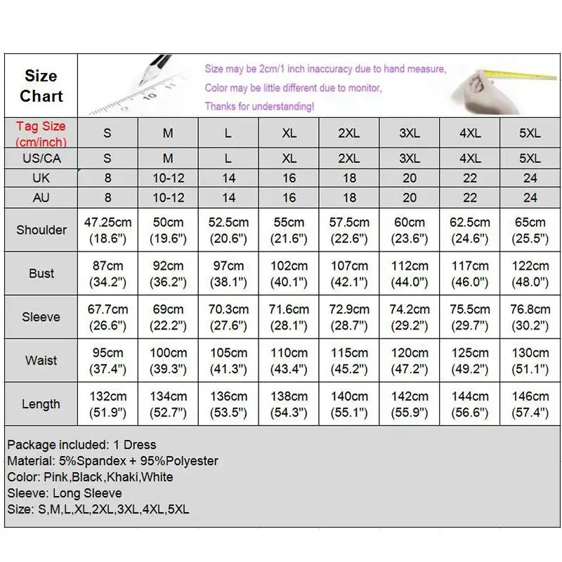 

2021 VONDA Women Sundress Casual O Neck Long Sleeve Solid Dresses Plus Size Elegant Sundress Bohemian Vestidos S-5XL Long Robe