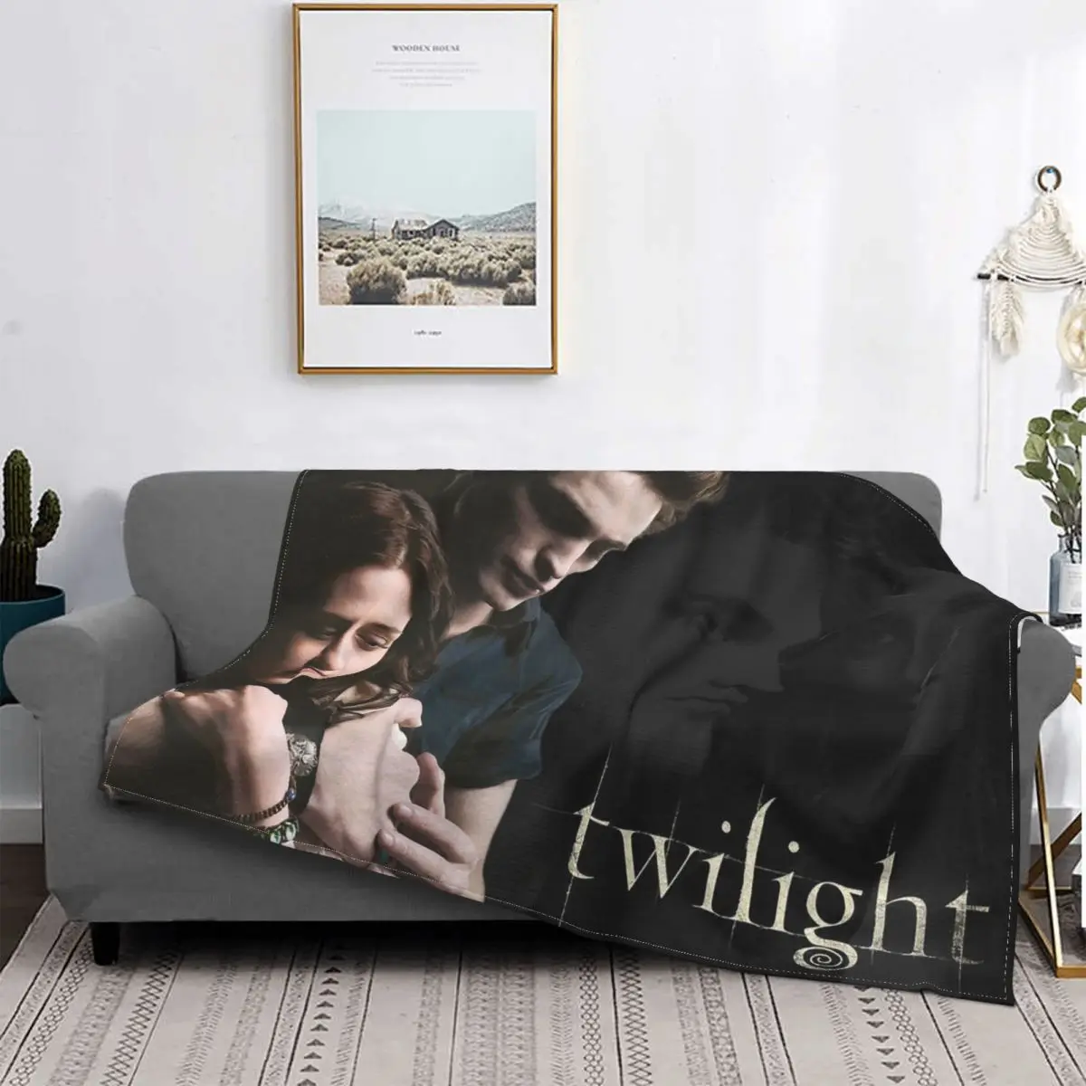 

The Twilight Saga Vampire Girl Blanket Fleece Winter Edward Bella Multifunction Soft Throw Blanket for Bedding Outdoor