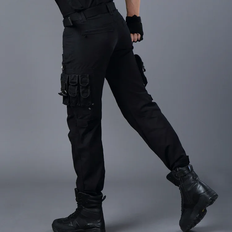 

Cargo Pants Overalls Male Mens Army Clothing Tactical Pants Military Work Wear Many Pocket Combat Army Style Straight Trousers
