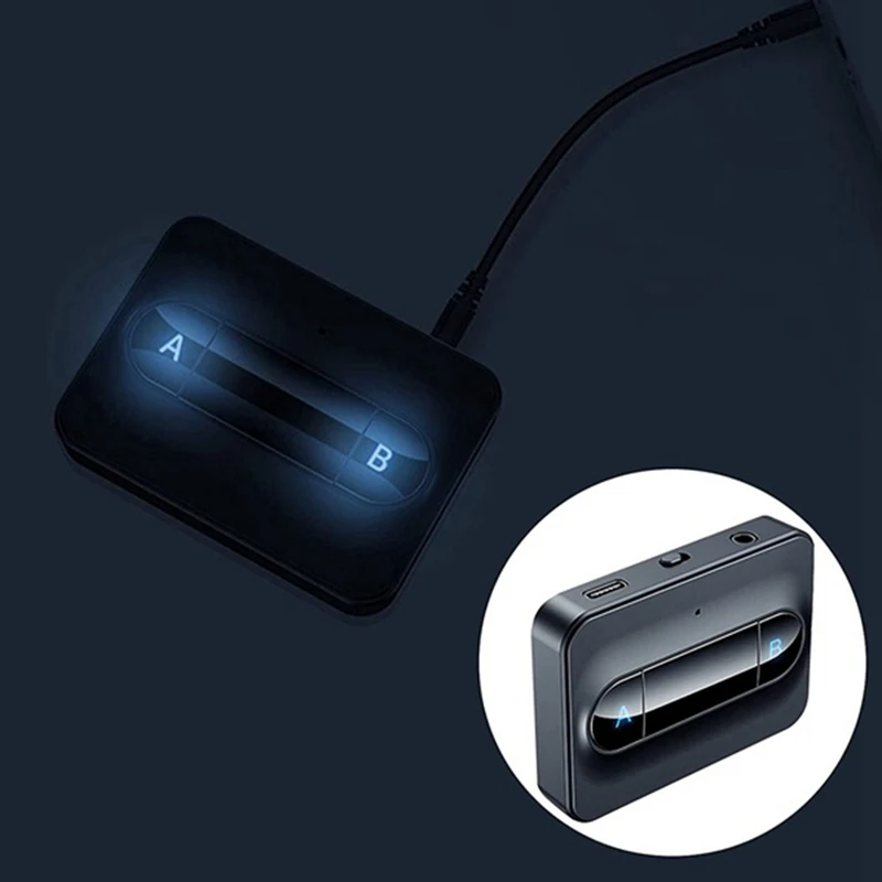 Bluetooth 5 0 аудио передатчик 3 мм AUX разъем USB ключ музыка портативный беспроводной