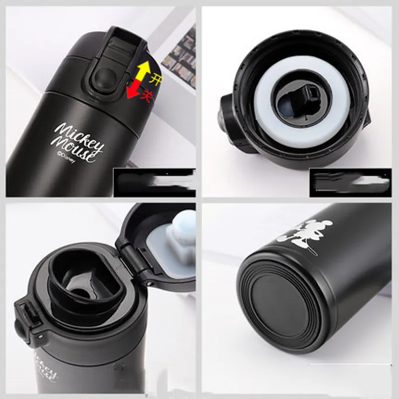 Детская кружка из нержавеющей стали с двумя крышками 360 мл|Чашки| |