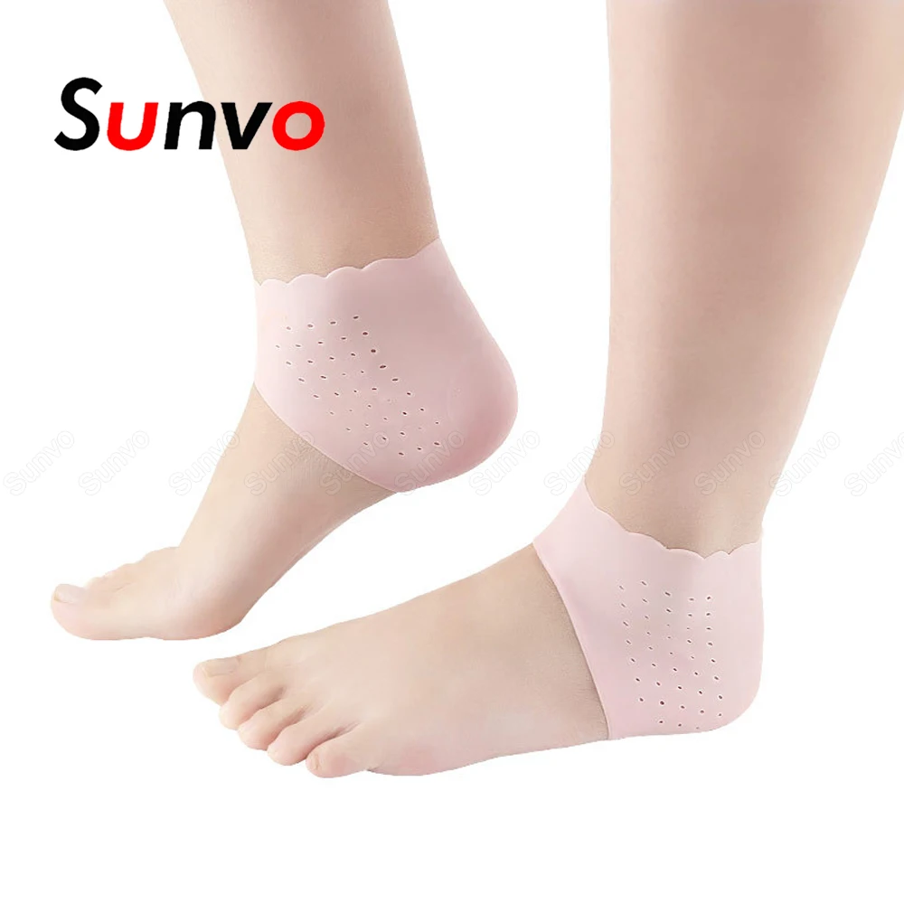 Sunvo силиконовые гелевые увлажняющие носки защитные Нескользящие трещины для