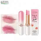 Кристаллический бальзам для губ ELECOOL с температурным изменением, губная помада, Уход за губами, красота, макияж, цветная помада, персиковая губная помада, меняющая косметику