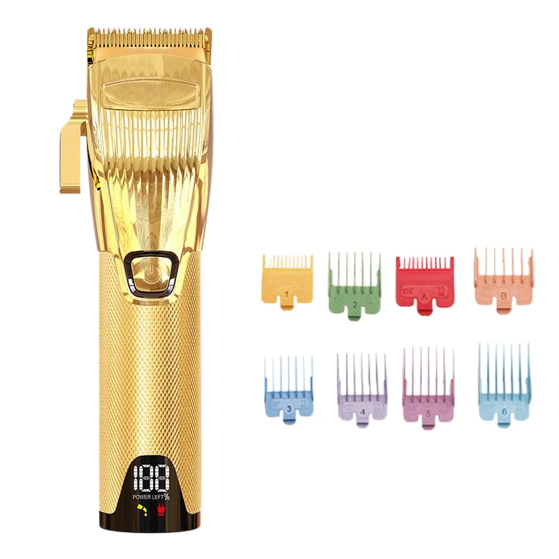 

Cordless Clipper Metal Barbershop 2500Mah 5H Salon Use Hair Cutting Haircut Cordless Hair Clipper Men Hair Trimmer