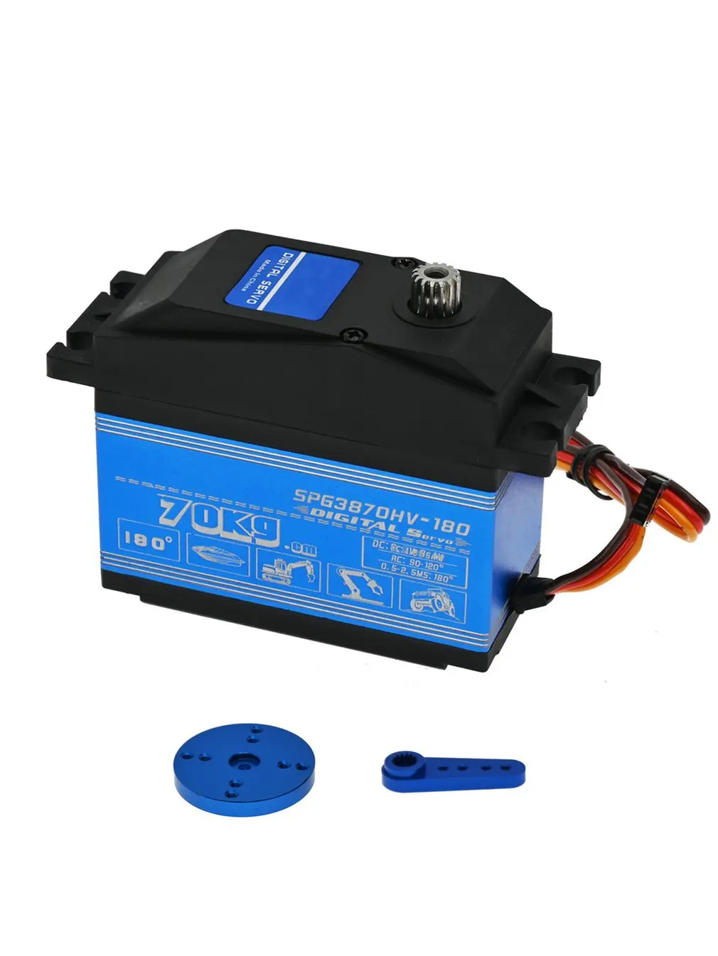 

Прочный и изысканный портативный SPG3870HV- 180 Вт 70 кг цифровой сервопривод с большим крутящим моментом MK1133 автомобильные аксессуары