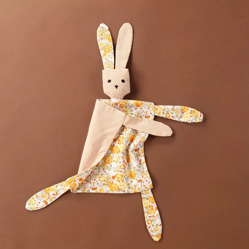 Детское успокаивающее полотенце нагрудник Мягкое Животное кролик кукла