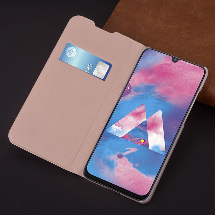 Тонкий чехол-бумажник для Samsung Galaxy M30 M 30 SM-M305F/DS M305F M305G, чехол для телефона, флип-чехол с держателем для карт, деловой кошелек