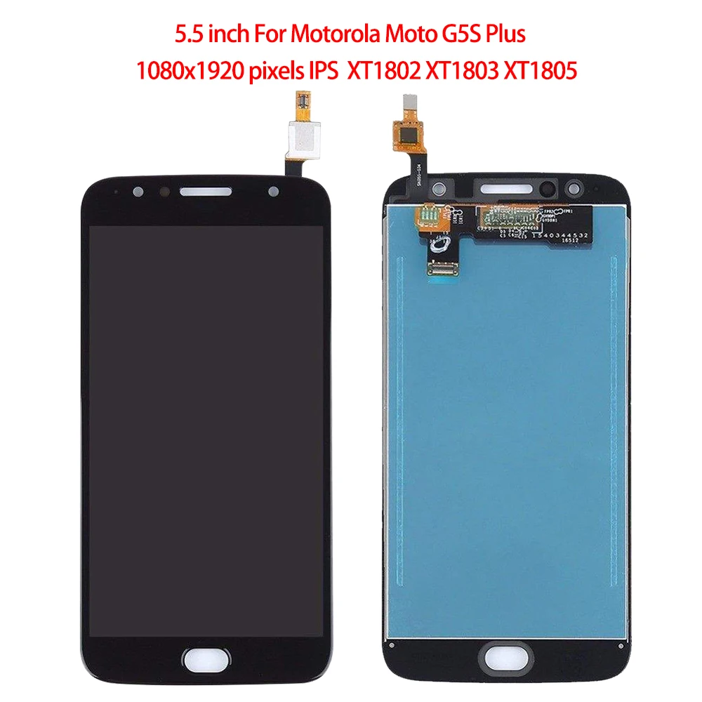 ЖК дисплей для Motorola Moto G5S XT1793 XT1794 XT1792 сенсорный экран с цифровым преобразователем