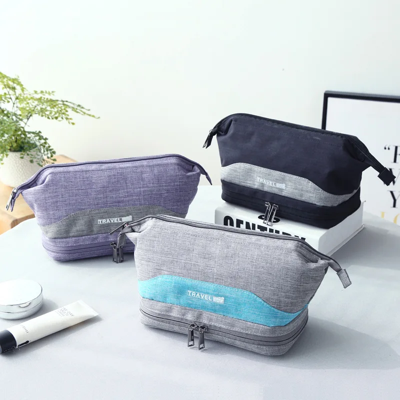 Водонепроницаемые дорожные косметички для женщин и мужчин синий органайзер