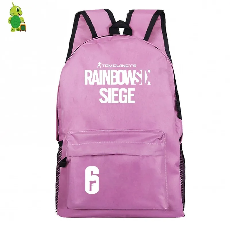 8 Игровой рюкзак Tom Clancy's Rainbow Six Siege, школьные сумки для подростков, женский и мужской рюкзак для ноутбука, дорожные сумки, детские сумки для книг - Цвет: 8