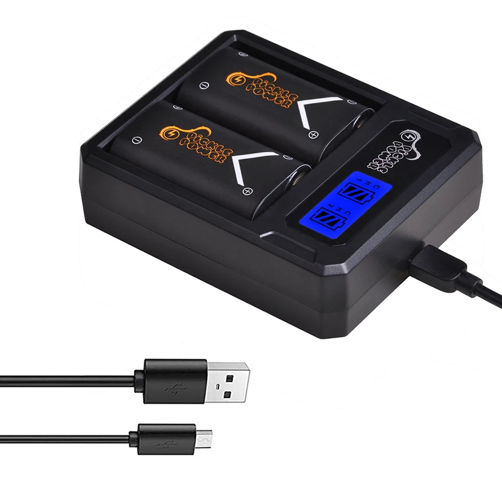 2500 мА · ч перезаряжаемая сменная батарея для Xbox One X S Elite Wireless Controller + LCD Dual USB