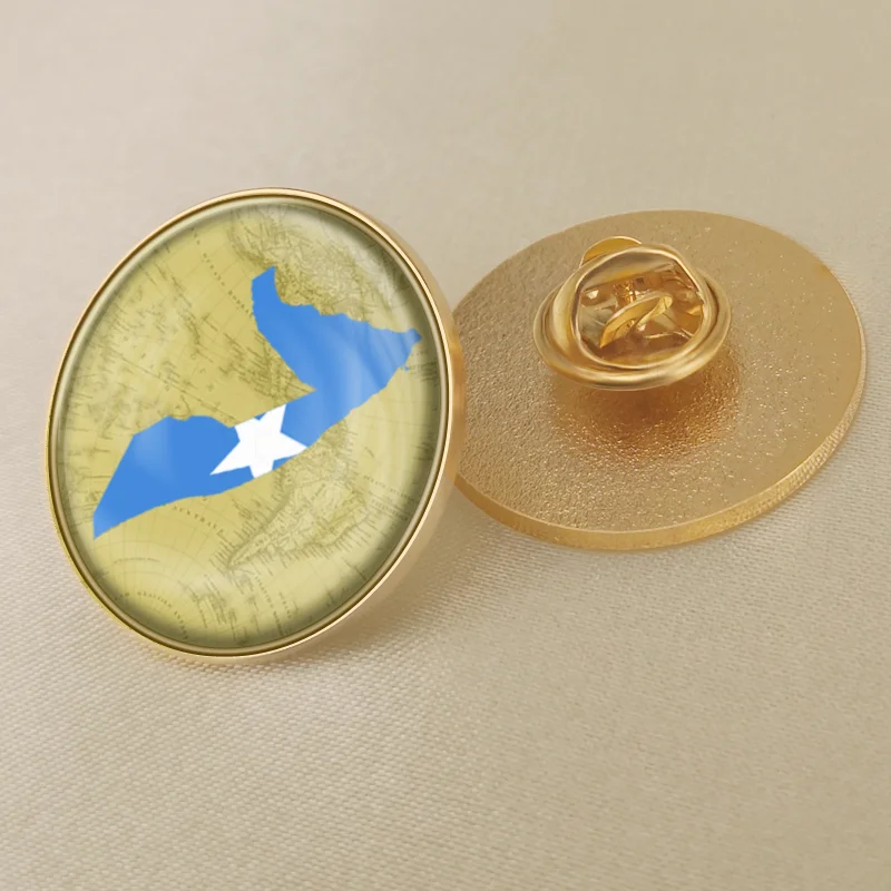 Герб Сомали карта национальный флаг эмблема брошь значки нагрудные знаки |