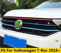 accessories for volkswagen t roc t roc 2018 2019 2020 front hood grille mesh strip decor cover kit trim accessories exterior