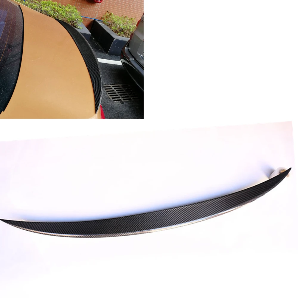 

Rear Spoiler Wing For Volvo S60 T4 T5 T6 4-Door Sedan 2012-2018 Real Carbon Fiber Car Trunk Lid Flap Lip Splitter Decklid Trim