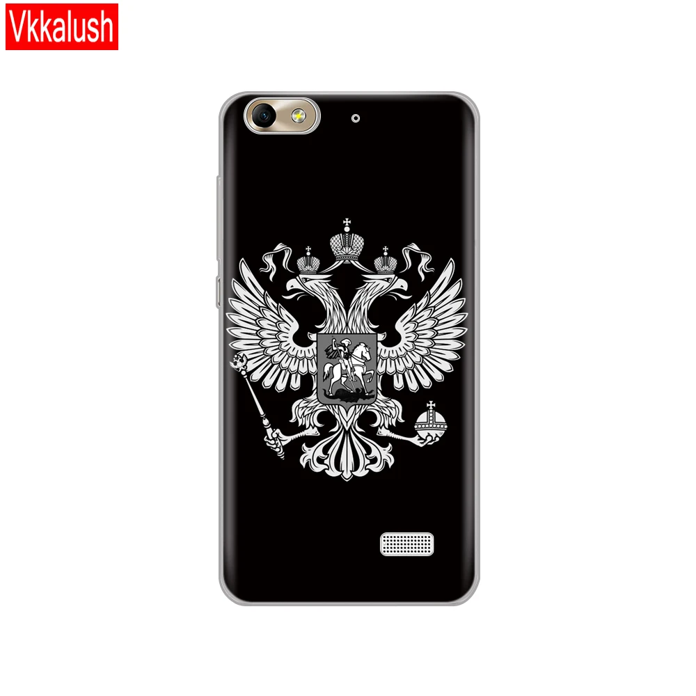 Чехол для телефона Huawei Honor 4C Мягкий ТПУ силиконовый прозрачный чехол задней