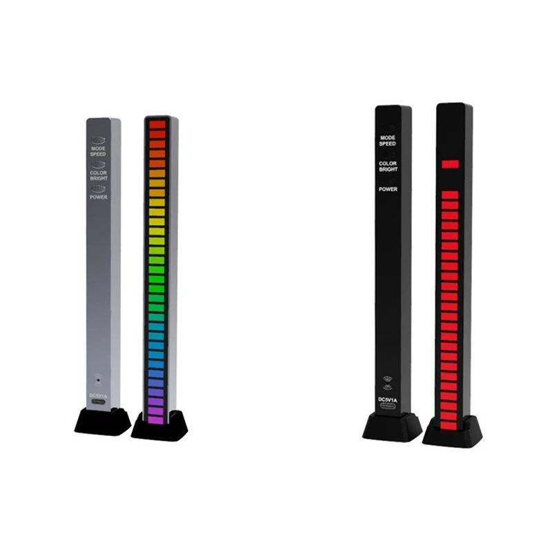 

RGB LED Light Music Sound Control Pickup Rhythm Ambient Atmosphere Lamp Backlight Night Light For Bar Car Home