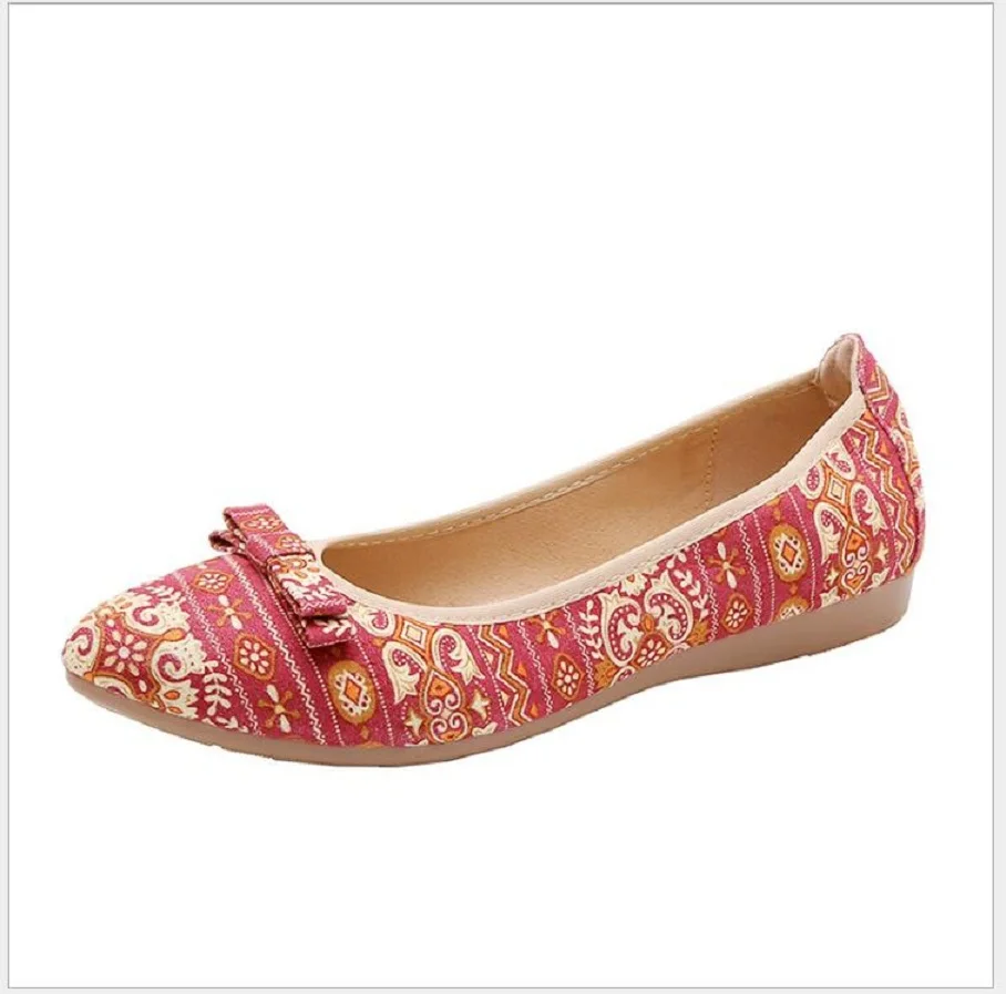 Новинка 2019 года женская обувь на плоской подошве Повседневная Тканевая без