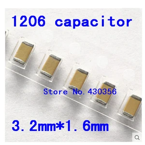 100pcs  Free shipping 1206 SMD capacitor    10UF 25V  106Z    X7R