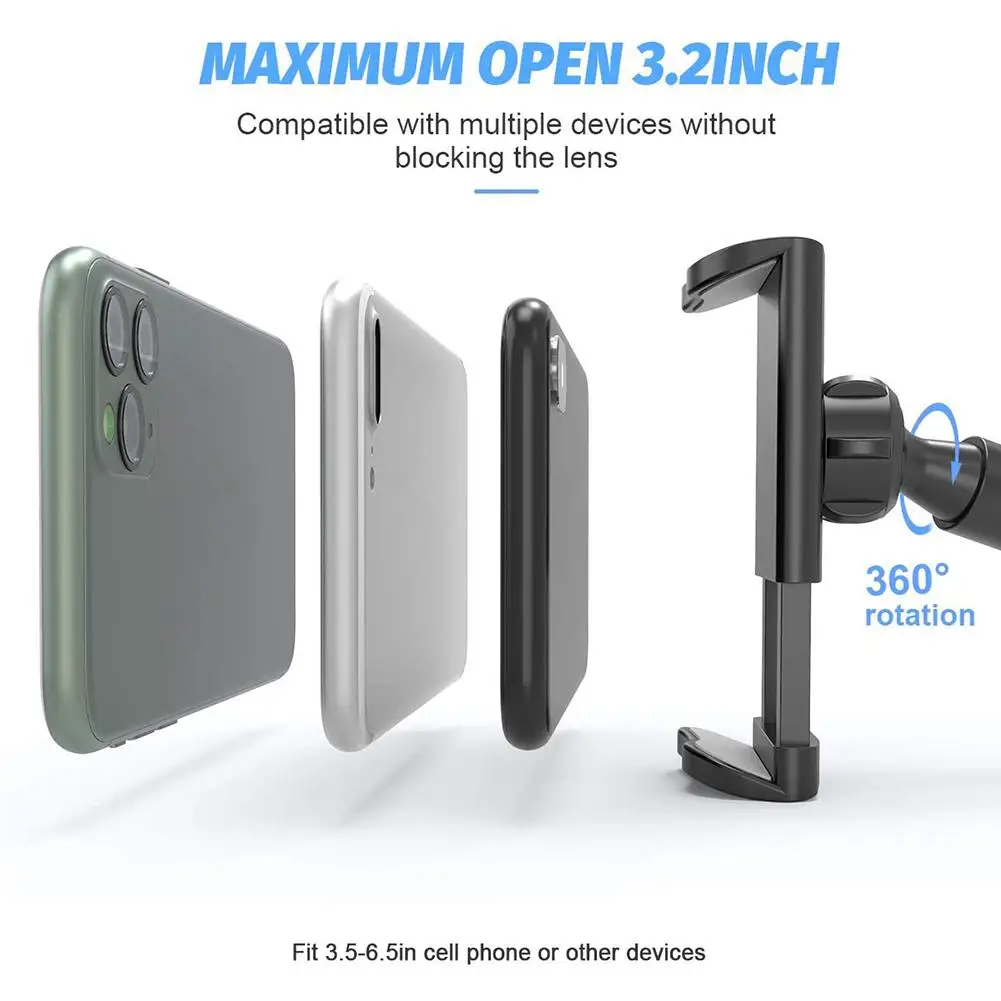 adjustable mobile phone gooseneck mount stand holder for 14 webcam stand desktop clamp desk jaw camera clamp bracket for tablet free global shipping