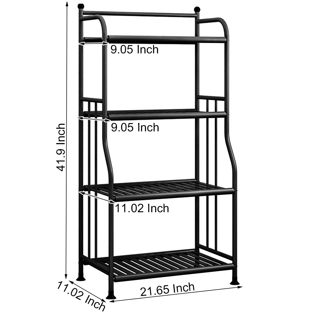 

NEW 4 Tiers Multi-Function kitchen Rack Storage Rack Shelf Floor Standing Utensil Holder Organiser Living Rack Space Saving