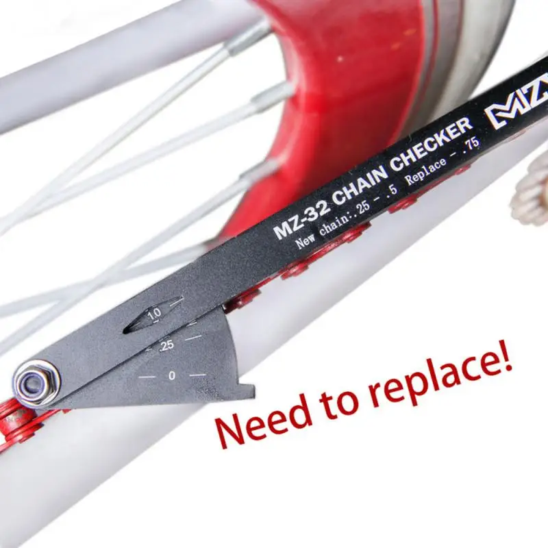 

Bicycle chain wear indicator tool chain inspection kit road bike chain measuring instrument bicycle Repair tools maintenance