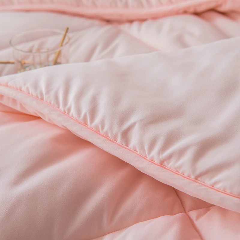 للبيع سوبر لينة لحاف صيفي 100% القطن الميكانيكية غسل الصيف المعزي لينة تنفس بطانية المفرش غطاء السرير القطن لحاف