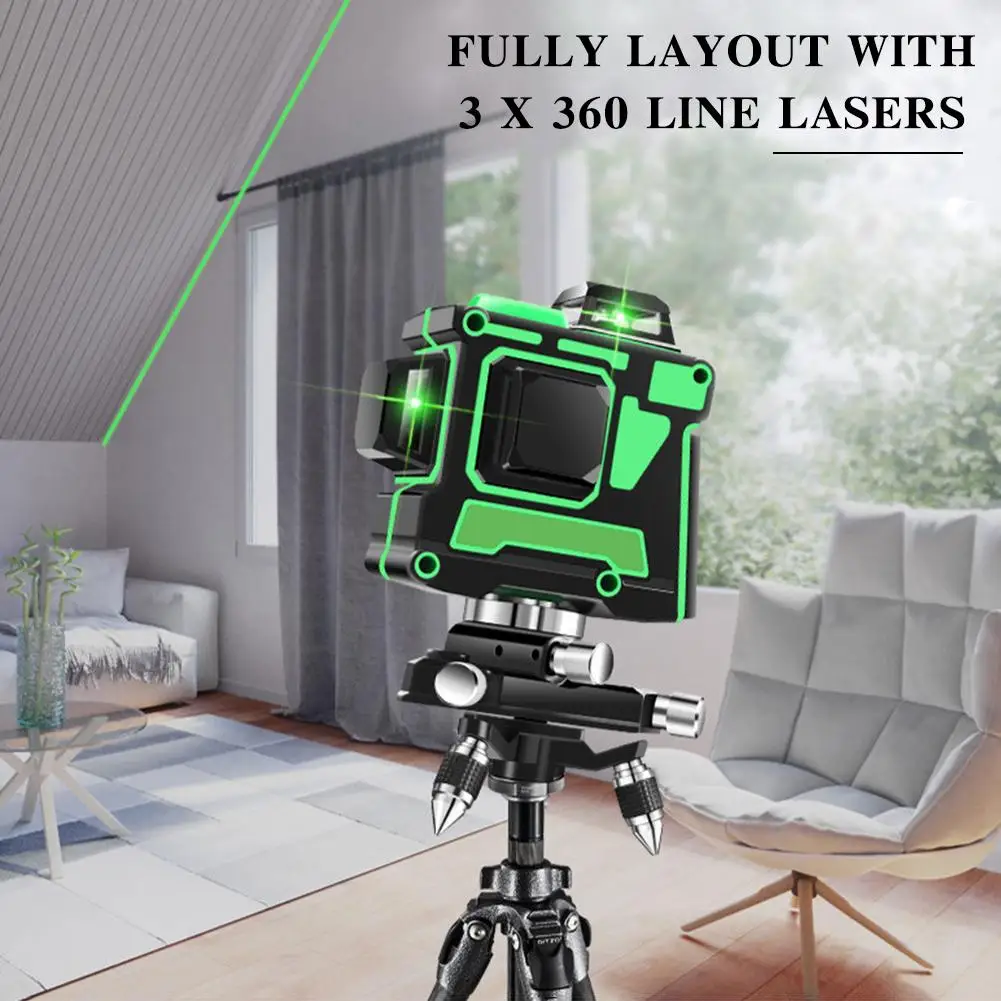 Инфракрасный уровень 12 линий 3D самонивелирующийся горизонтальный и