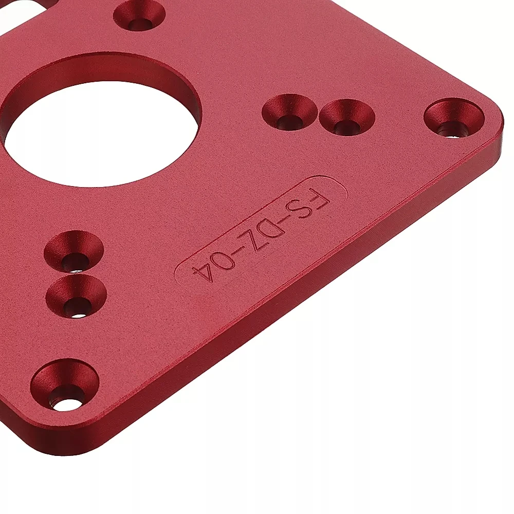 ALLSOME 120x120mm Woodworking Aluminum Alloy Router Table Insert Plate Mounting Base Plate for MAKITA RT0700C WORX Aoben HT2801