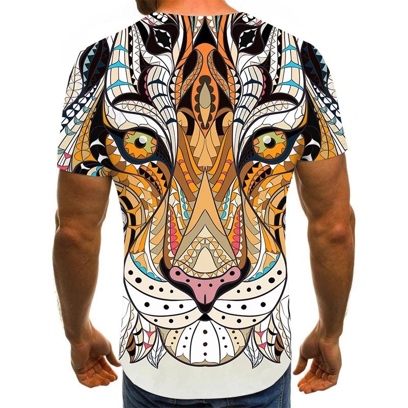 

Funny T-Shirt Tees Short-Sleeve Summer Tops Animal Cool 3d-Print Fashion Men
