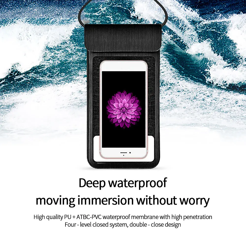 

Drift Diving Swimming Bag Underwater Dry Bag Case Cover For Phone Water Sports Beach Pool Skiing Waterproof Phone Pouch Skiing