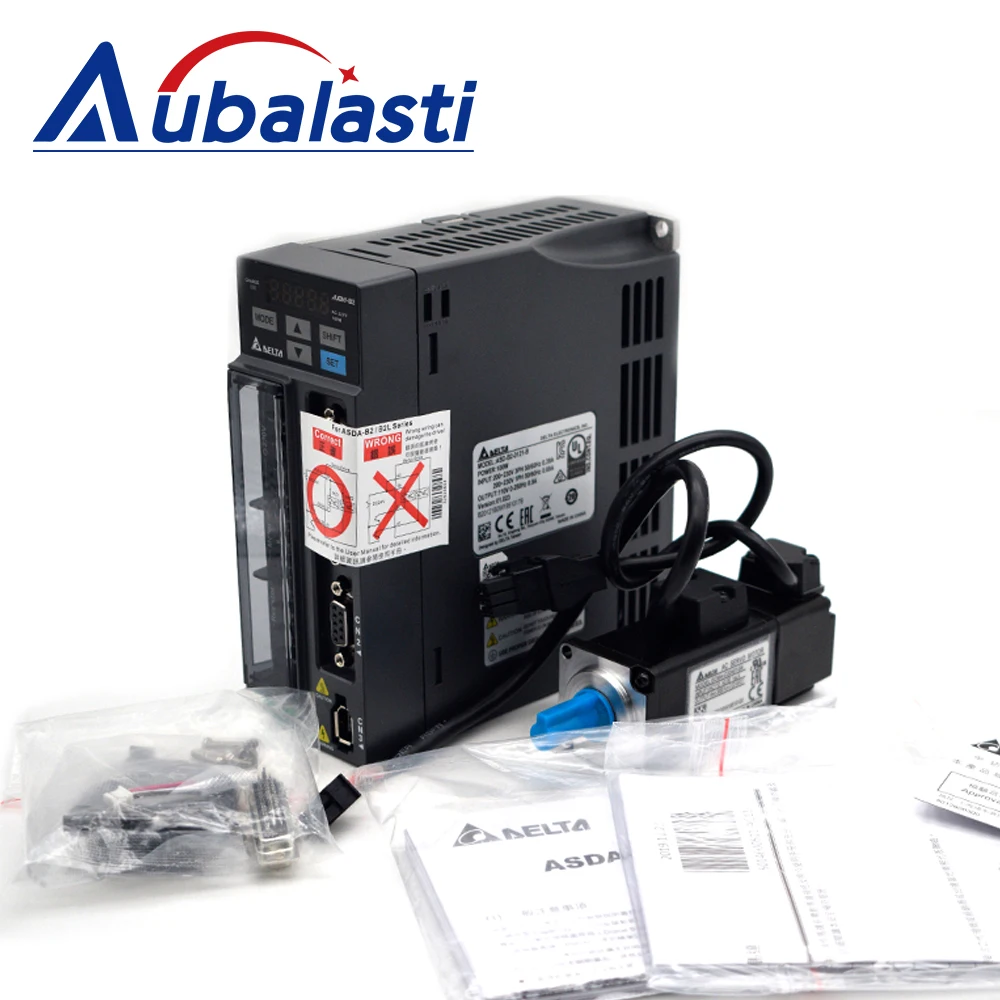 

Delta 100W Servo Motor Set 0.32N.m ASD-B2-0121-B+ECMA-C20401FS/GS Servo Motor + Servo Driver 3M Cable