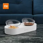 Миска для кормления домашних животных Xiaomi Youpin Mijia Petkit, регулируемая чаша для кормления двойной кормушки, чаша для воды для кошек, поилка, принадлежности для домашних животных