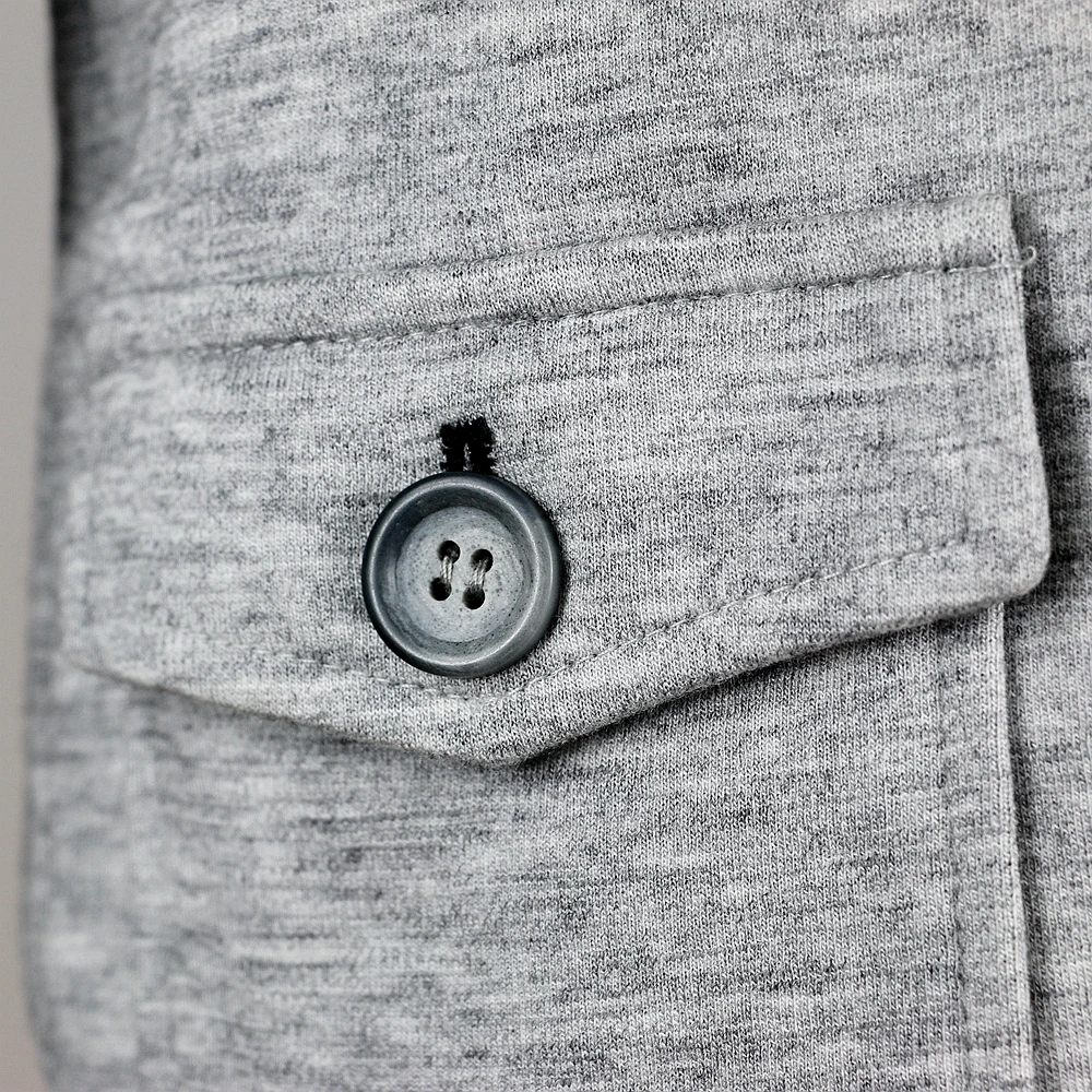 Плотный блейзер для мальчиков детский серый Блейзер модный однотонный