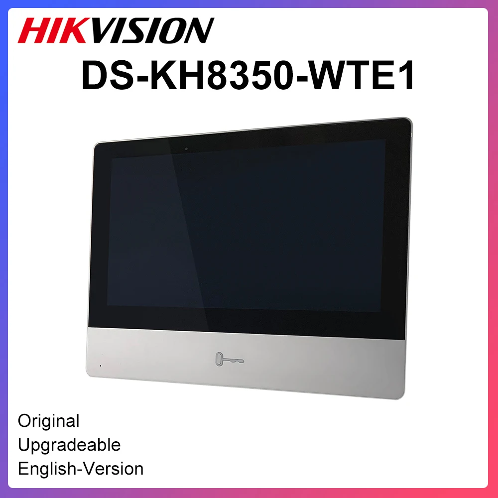 

HIK Original international version Multi-Language DS-KH8350-WTE1 Indoor Monitor,802.3af POE,app Hik-connect,WiFi,Video intercom