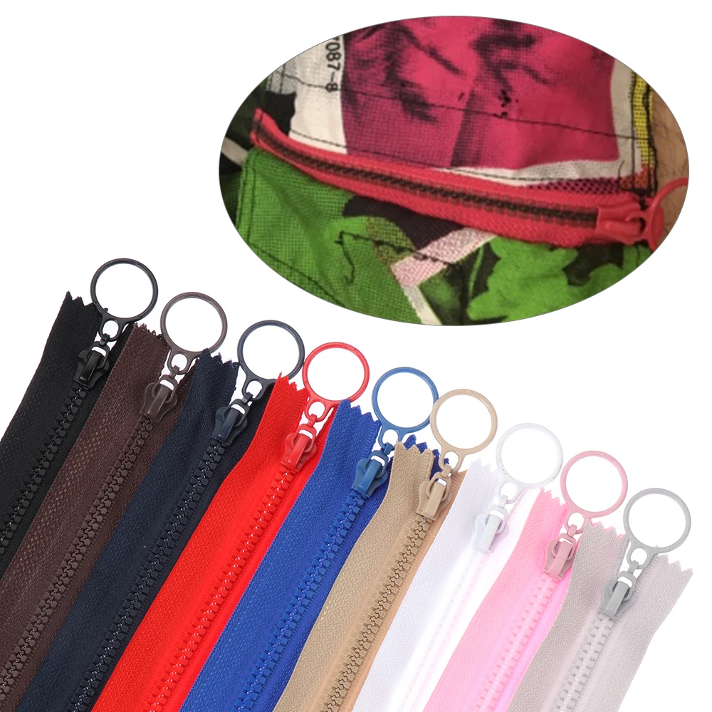 5 шт. карамельные цвета закрытые нейлоновые полимерные 25 см на молнии для одежды