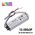 Светодиодный драйвер 10-20x3P 30 Вт 33 Вт 36 Вт 39 Вт 42 Вт 45 Вт 48 Вт 51 Вт 54 Вт 57 Вт 60 Вт PF, водонепроницаемый трансформатор освещения, подходит для Светодиодный одного дисплея