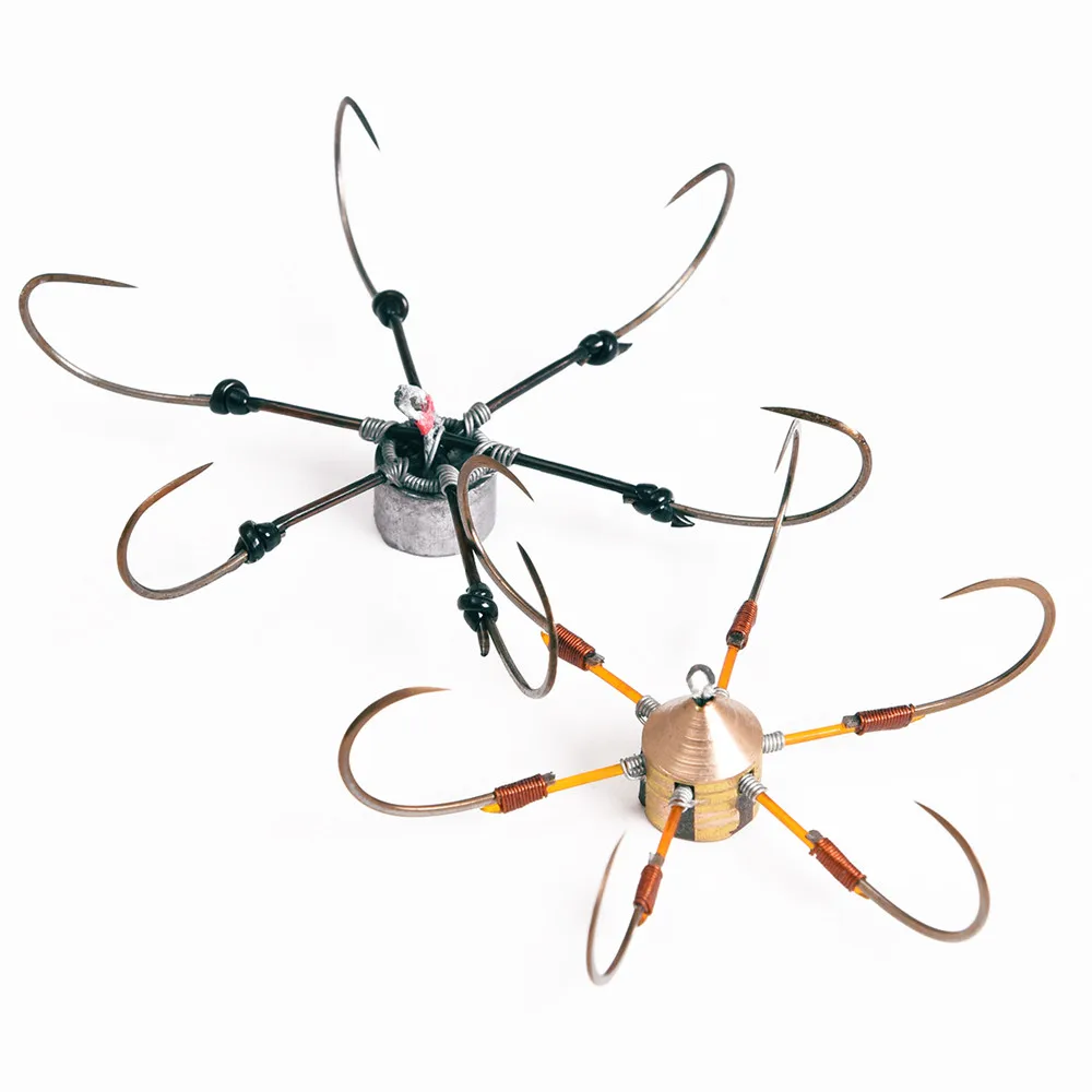 2 шт. 7 5 см/9 0 см Медь/свинцовый грузик шестиугольная якорь рыболовный крючок из