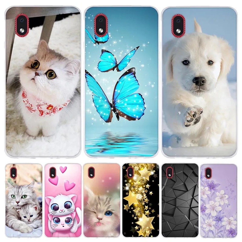 

For Samsung Galaxy A01 Core SM-A013F Case TPU Case For Samsung Galaxy A01 Core A013F Cover Floral For Samsung A01 Core Coque