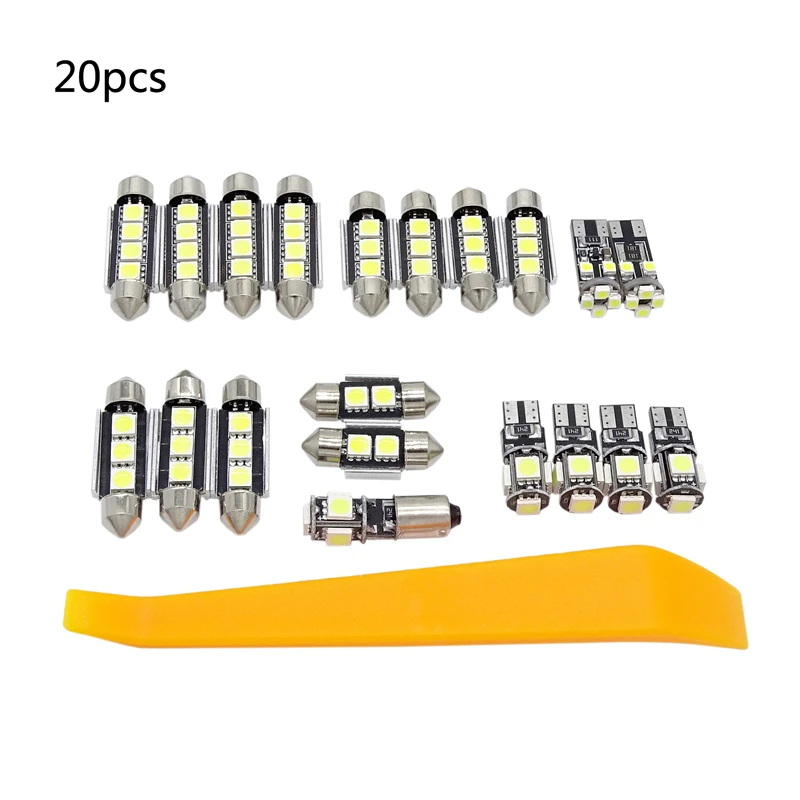 20 шт. белый автомобиль светодиодный светильник внутренний для чтения настольная